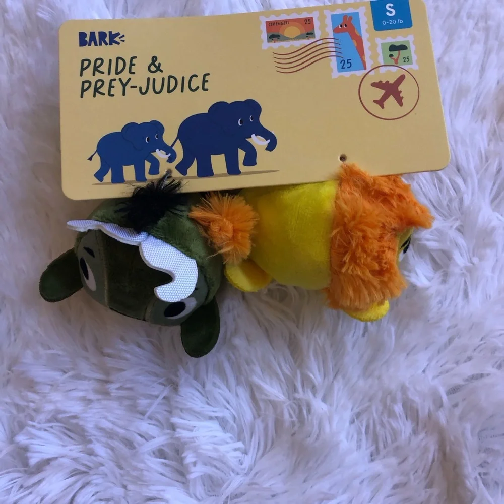 BARKBOX Plush Giraffe & Assorted Dog Toys for Small Dogs